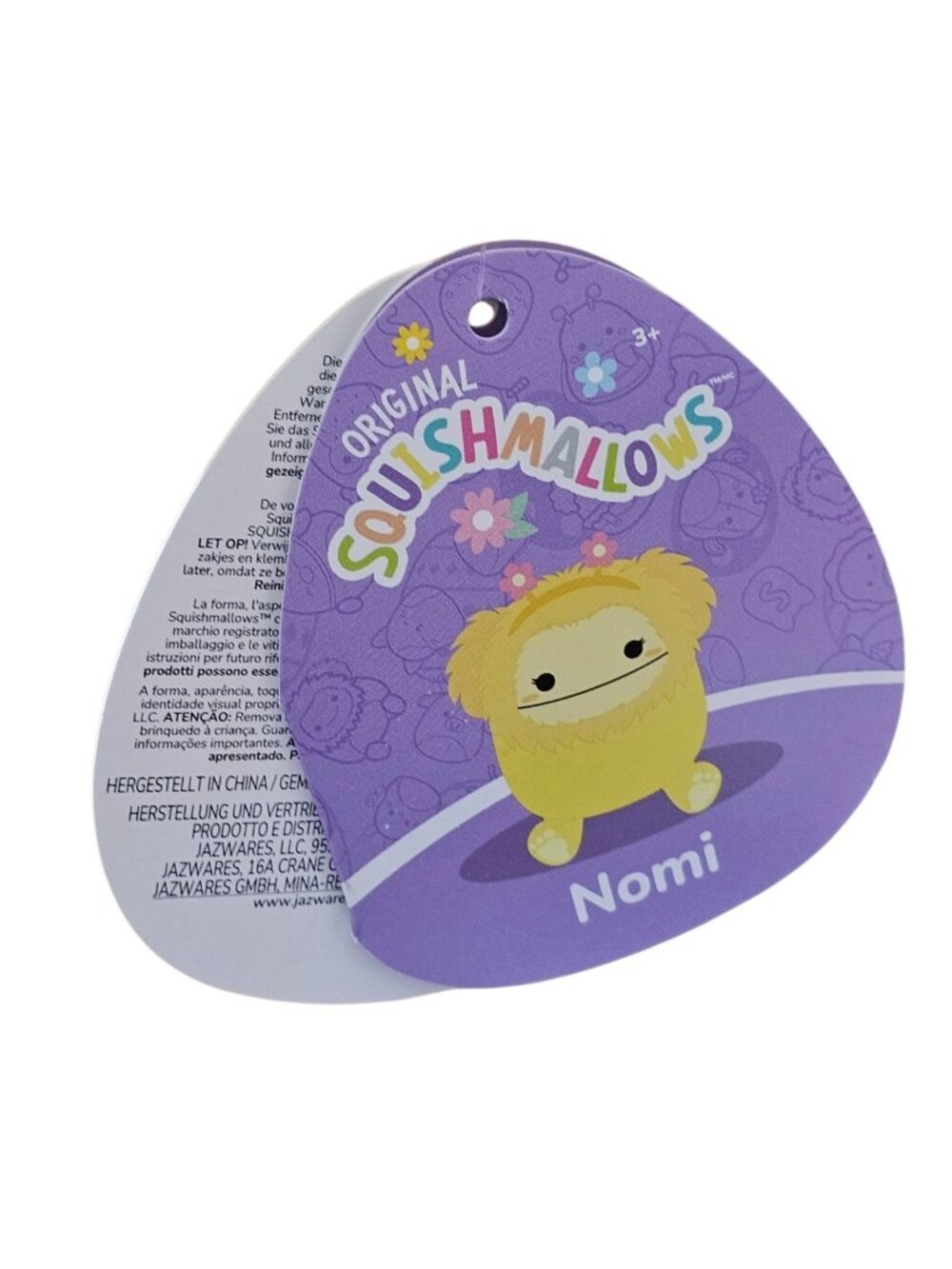 NEW Squishmallows 8” Inch Nomi the Yellow Bigfoot w/ Floral Headband EASTER 2026 - Picture 6 of 8